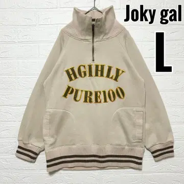 조키갸루 트레이닝복 하프 지퍼 영문 로고 하이넥 [ L ]