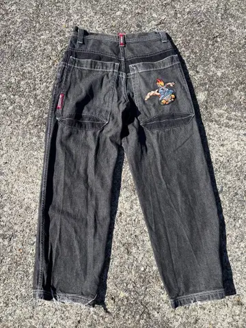 Flamehead 90s black denim Jnco Kikwear