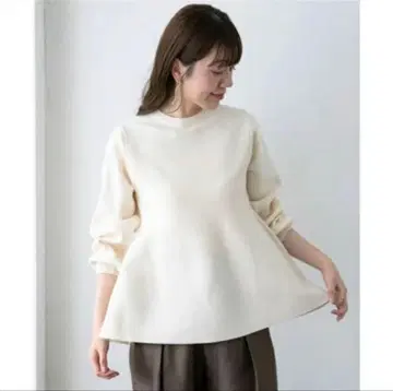 어반 리서치 서니 라벨 페플럼 니트 풀오버