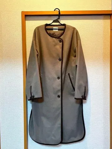 LOWRYS FARM 롱 코트 아우터 노카라