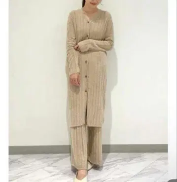 gelatopique 조온 스무디 롱 가디건 BEG