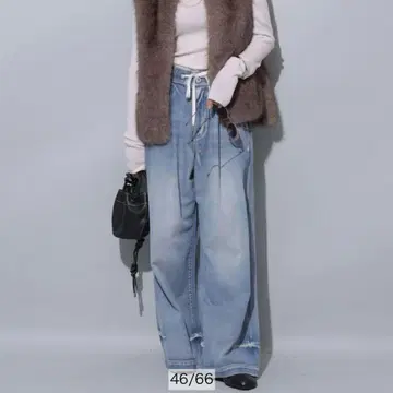 Arpege story 텐셀 혼방 드로스트 데님 팬츠 0(SS)