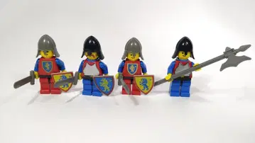 레고 미니 피규어 캐슬 크루세이더 4개 묶음 판매 레트로 캐슬