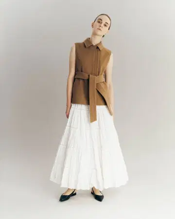 Laubeblanc Cotton Tiered skirt