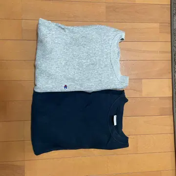 BEAMS 빔즈 별주 Champion 리버스 위브 2점 그레이 네이비