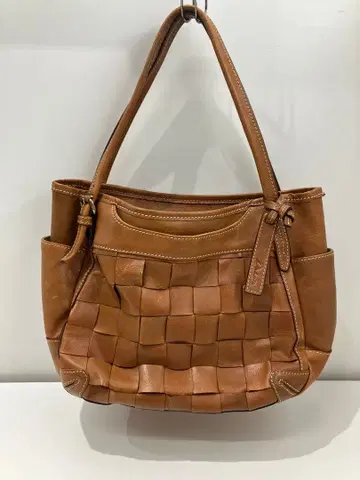 Dakota 브라운 가죽 토트백