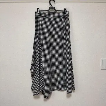 아무로 나미에 ZARA WOMAN 깅엄 체크 플레어 스커트 M