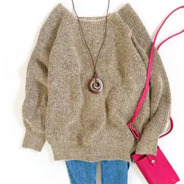 새상품급 윔 가젯 로우 게이지 라메 풀오버 모헤어 혼방