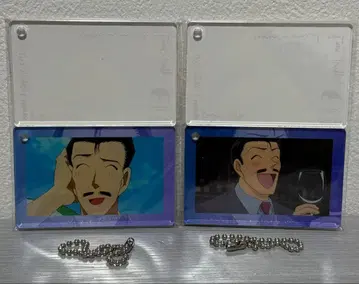 명탐정 코난 아크릴 키링 컬렉션 유명한(모리 코고로) A B 아크릴 키링