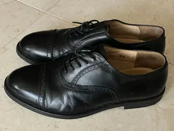 AIR Feeling 블랙 가죽 드레스 슈즈 윙팁