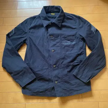 tenderloin 헤링본 커버올 navy XS 사이즈 유즈드