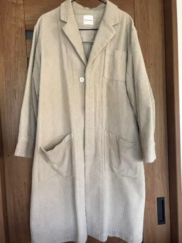 Panenka 유니폼 서플라이 코듀로이 롱 코트