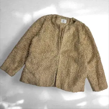 올리브데올리브 보아 플리스 노카라 베이지 겉옷 F ( C4