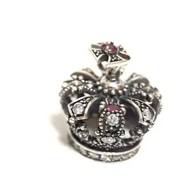 실버 925 크라운 왕관 고딕 펜던트 목걸이 빅 사이즈