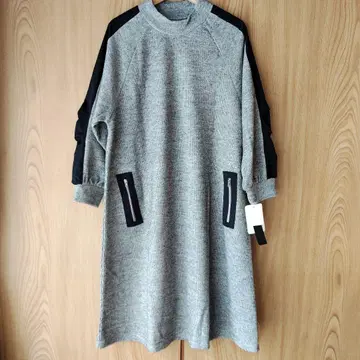 그레이 니트 원피스 긴팔