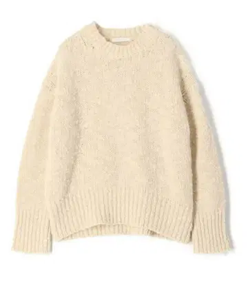 새상품급 GALERIE VIE 슬라브 부클레 크루넥 풀오버