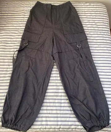 LILY BROWN 스트라이프 카고 팬츠