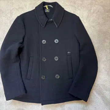 802 LACOSTE 네이비 더블 브레스트 코트