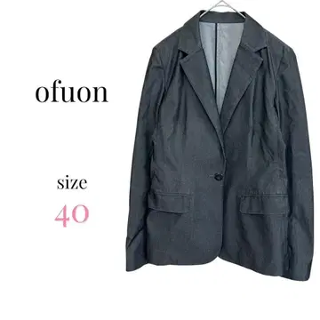 오프온 [40] 테일러드 자켓 긴팔 그레이 심플 비즈니스 입학 졸업