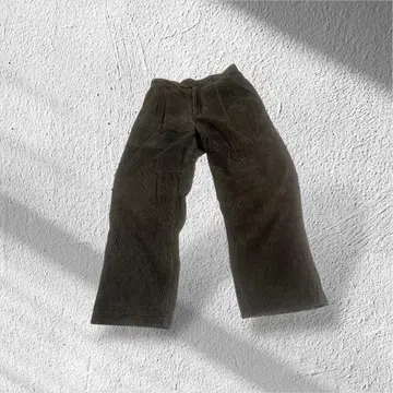 USA 구제 의류 굵은 폭 코듀로이 원턱 팬츠 브라운 M~L