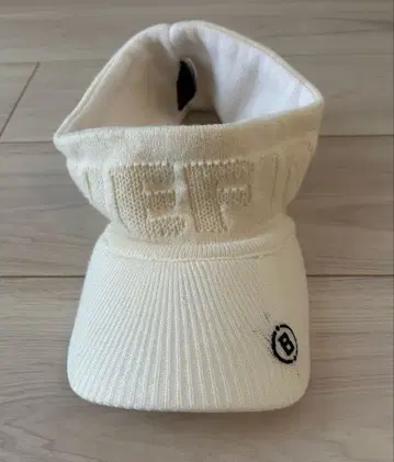 BRIEFING 니트 바이저 화이트