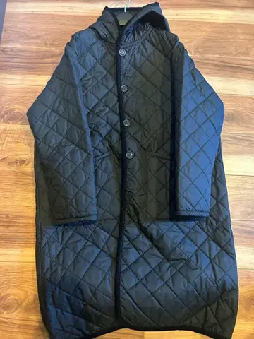 오켄콜 블랙 퀼팅 자켓 단추식 40 사이즈