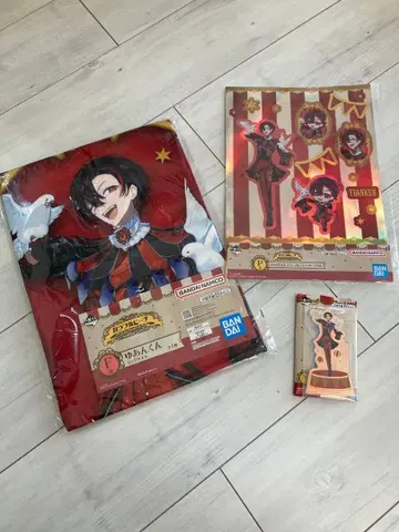 컬러풀 피치 유안군 타월 스티커 시트 아크릴 스탠드 세트