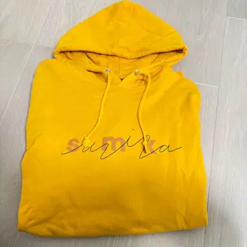 sumika 골드 후드티 옐로우 컬러