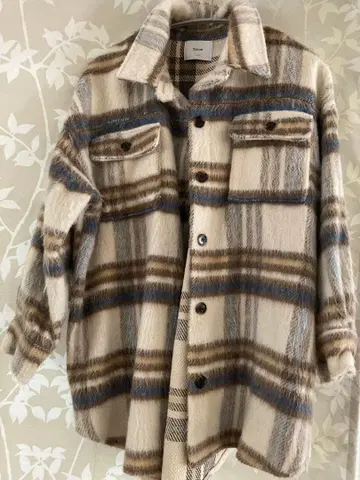 Discoat 체크 셔츠 자켓