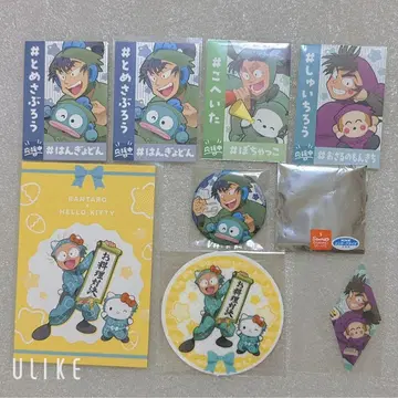 닌타마 란타로 AMOCAFE 산리오 캔뱃지 응원 카드 식만 칠송 하마