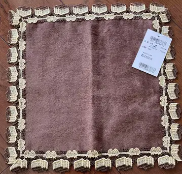 [미사용 새상품] 긴자와 레이스 손수건 후쿠사야 콜라보 카스테라 브라운