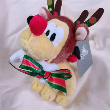 플루토 크리스마스 봉제 인형 키체인 디즈니 스토어
