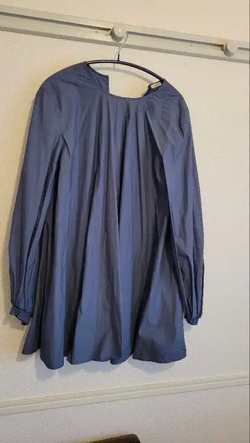 IENA 블루 그레이 긴팔 튜닉