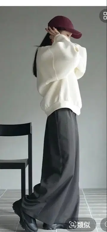 렙심 차콜 와이드 팬츠 FREE 사이즈