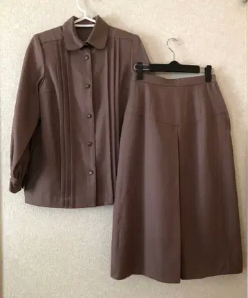 브라운 스커트 셋업 s 사이즈