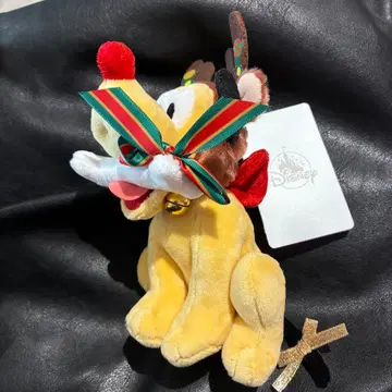 플루토 봉제 인형 키링 키체인 DISNEY CHRISTMAS