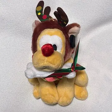 플루토 봉제 인형 키링 키체인 DISNEY CHRISTMAS