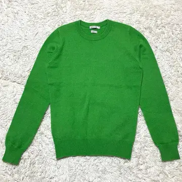 MORRIS&SONS 캐시미어 100% 크루넥 니트 그린 36