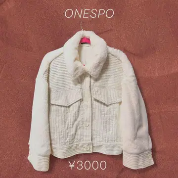 ONESPO 화이트 보아 자켓