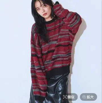 7G 랜덤 보더 풀오버 지나시스 미사용 새상품 이번 시즌 신상