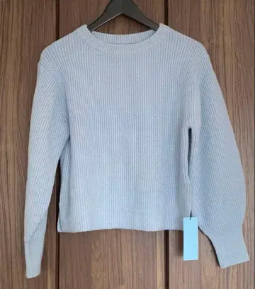 새상품 미사용 쿠미쿄쿠 니트 스웨터 쿠미교쿠 스카이블루 색스 택 포함