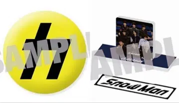 SnowMan 음고지신 앨범 특전 캔뱃지 스탬프