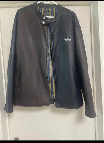 가죽 자켓 블랙 브라운