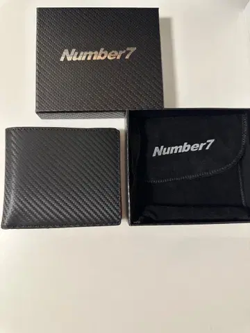 넘버7 블랙 접이식 지갑