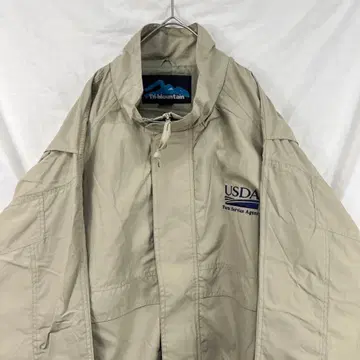 00s Y2K 나일론 자켓 짧은 기장 블루종 베이지