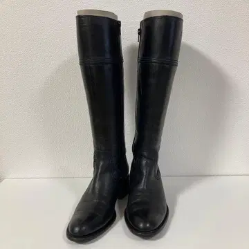 ing 잉그 블랙 가죽 롱 부츠 23