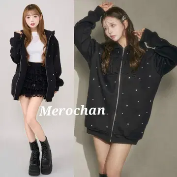 다리치 [택 포함 새상품] DD 로고 비쥬 지퍼 후드티 BLK