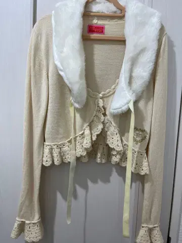 베이비더스타즈 샤인브라이트 가디건 아이보리