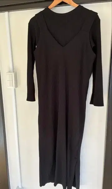 and her 리브 니트 원피스&상의