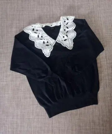 레이스 칼라 2way 풀오버/니트